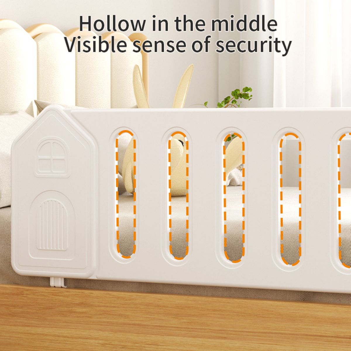 Lil' Skelms Kids Safety Rail for Toddlers and Children - Secure Bed Guard