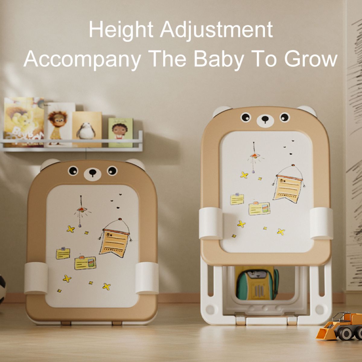 Lil' Skelms Kids Adjustable Rabbit Drawing Board & Chair Set