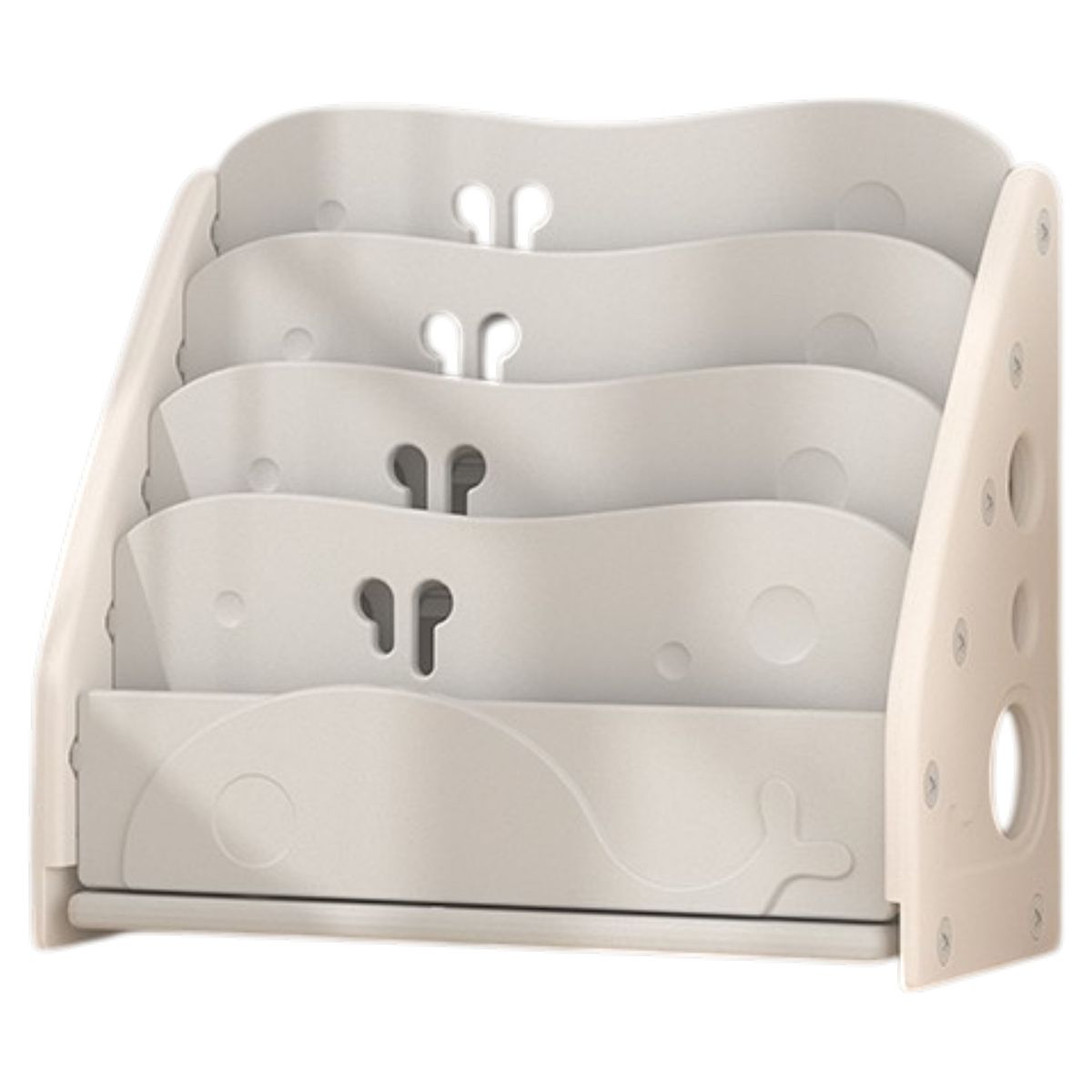 Lil' Skelms 4 Tier Montessori Inspired Book Organizer Kids Room Decoration