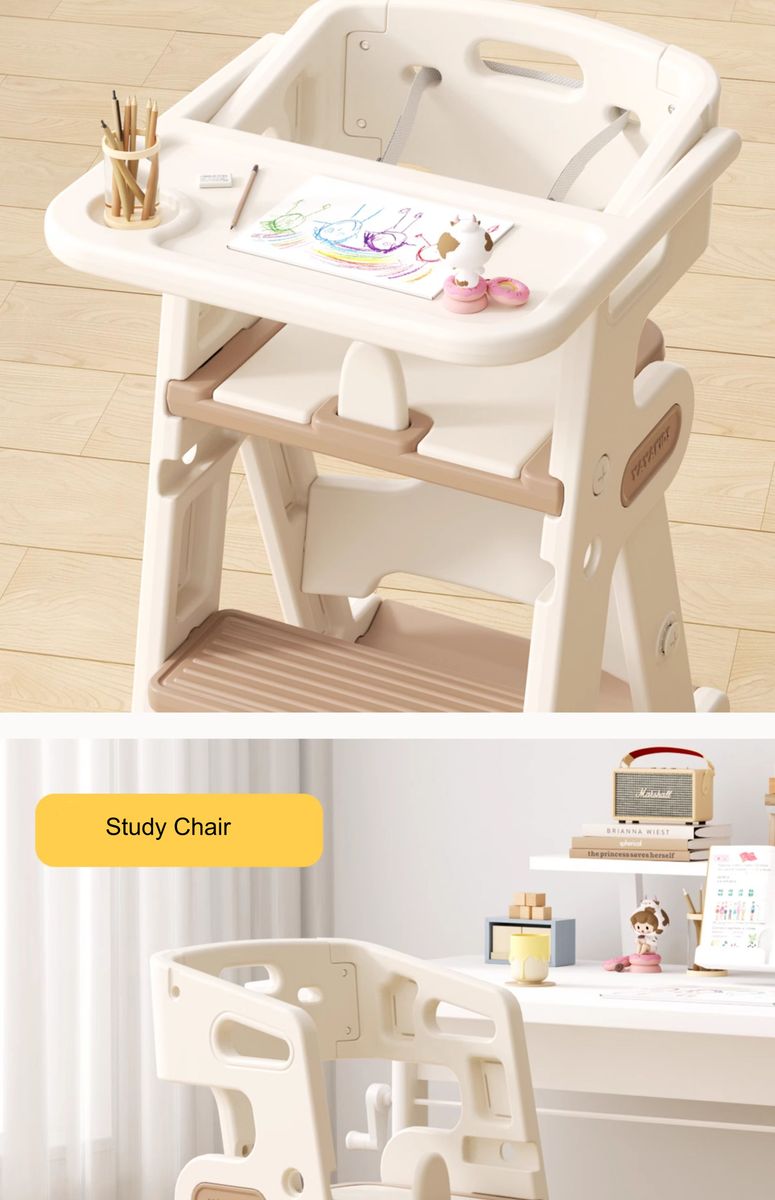 Lil' Skelms 3in1 Kids Adjustable Height Dining Chair & Activity Table