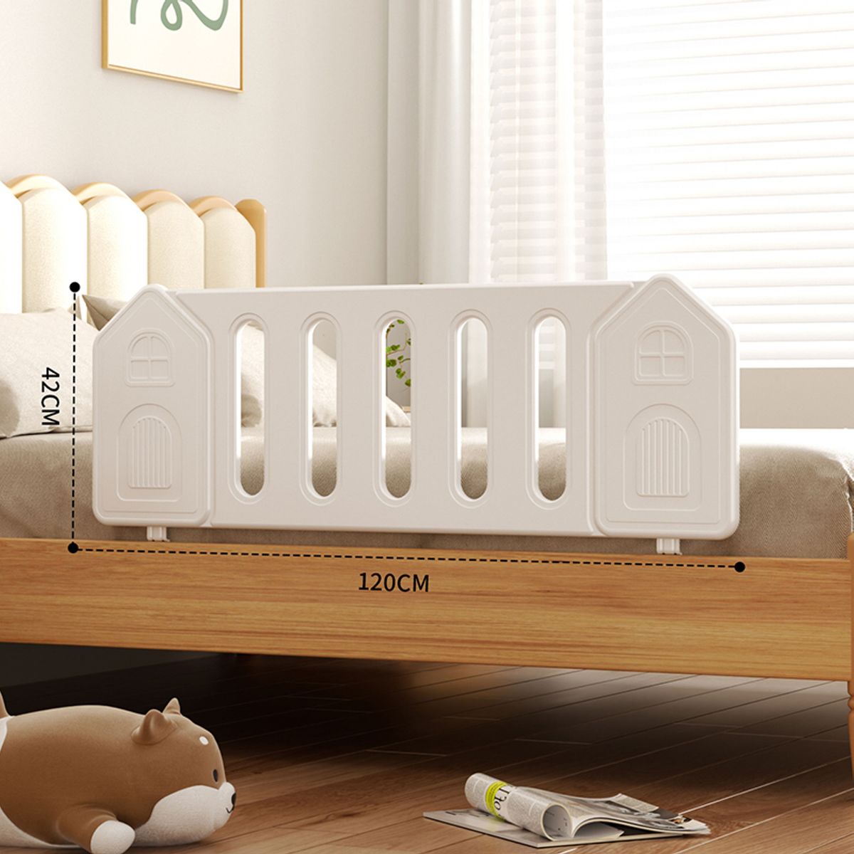 Lil' Skelms Kids Safety Rail for Toddlers and Children - Secure Bed Guard