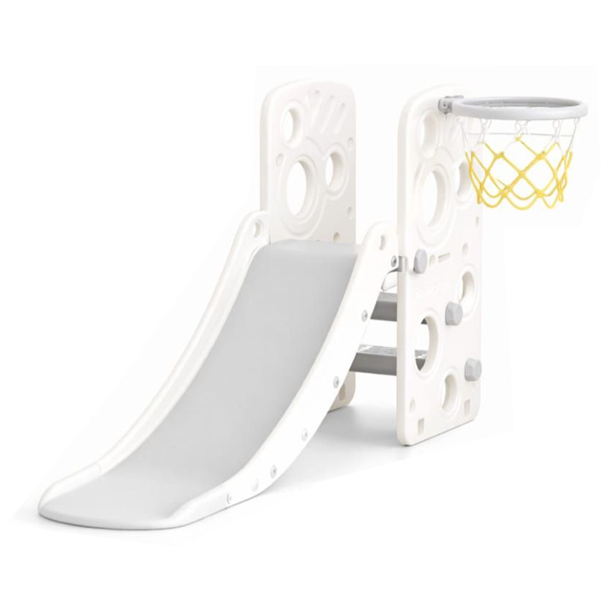 Lil' Skelms Toddlers 2-in-1 Freestanding Slide & Basketball Hoop