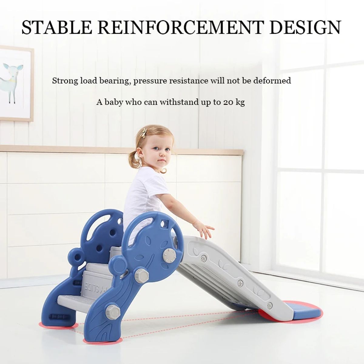 Indoor & Outdoor Baby Tree Play Slide For Kids & Toddlers
