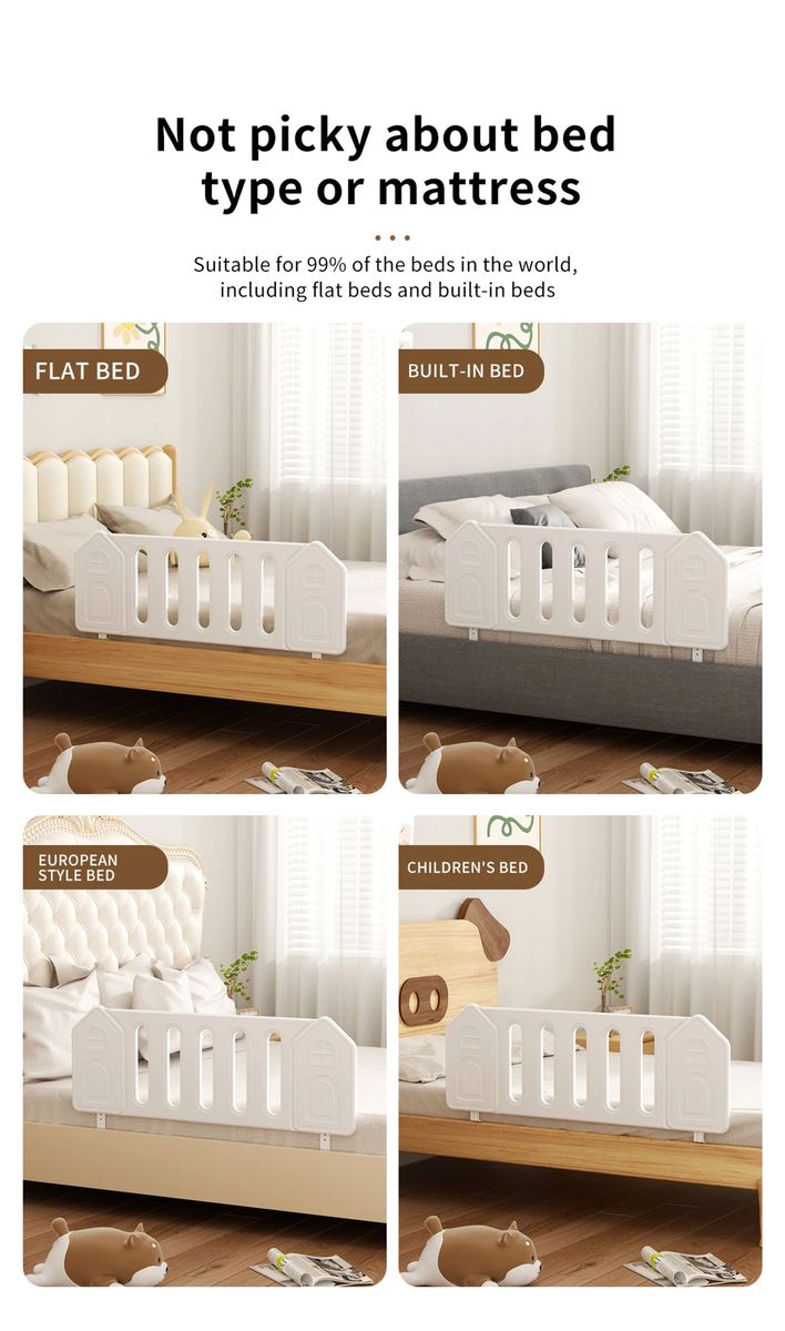 Lil' Skelms Kids Safety Rail for Toddlers and Children - Secure Bed Guard
