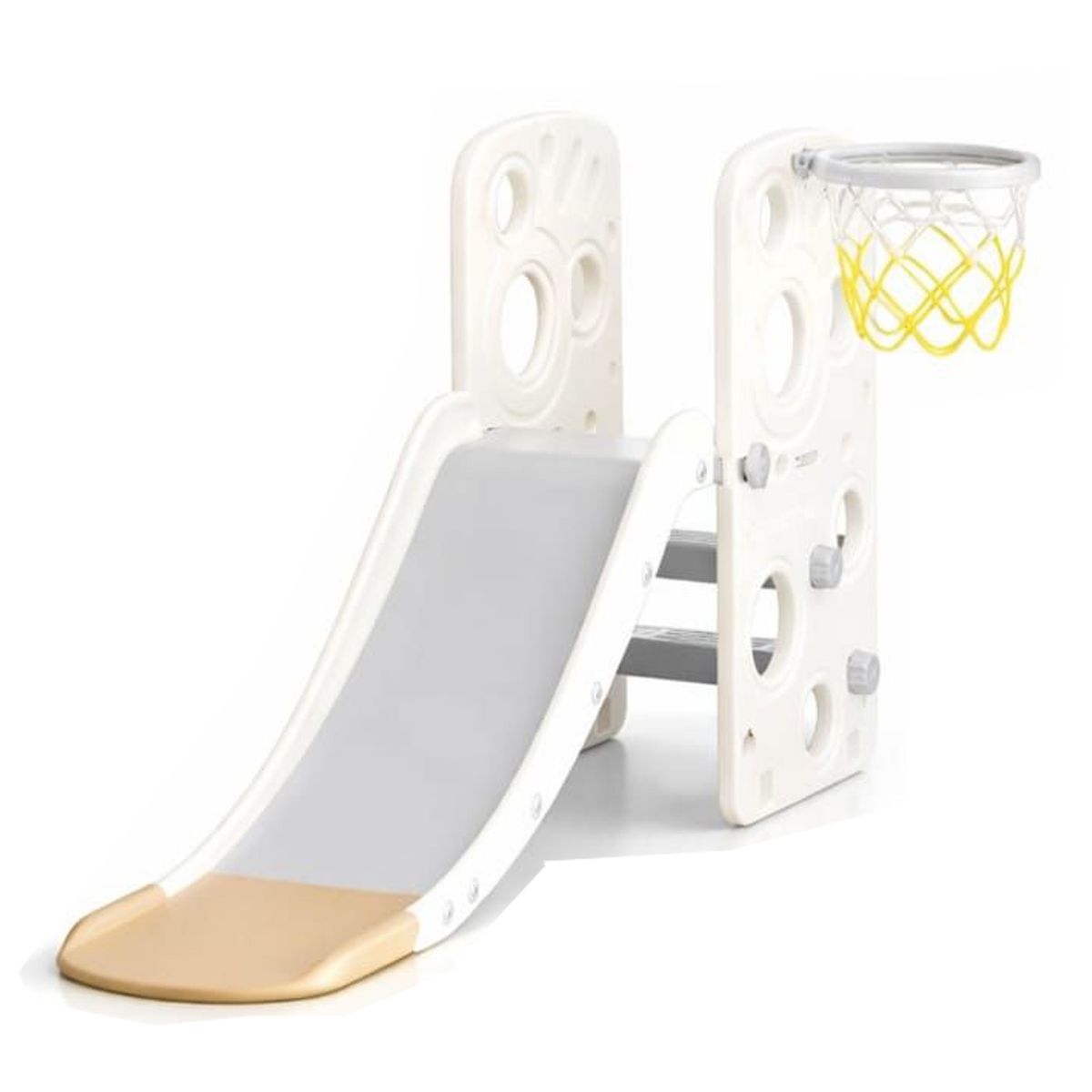 Lil' Skelms Toddlers 2-in-1 Freestanding Slide & Basketball Hoop