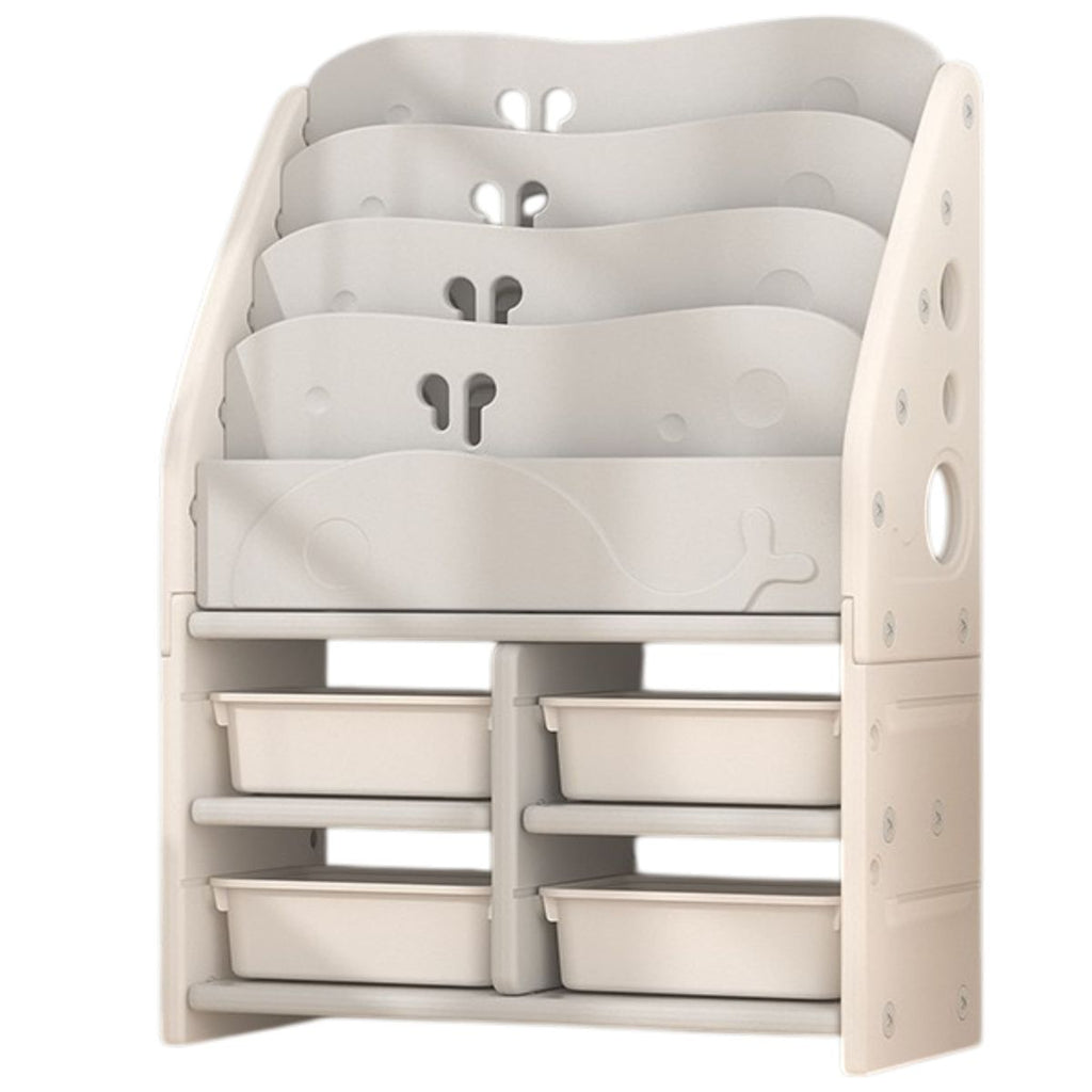 Lil' Skelms 2-in-1 Bookshelf & Toy Storage Organizer, Kids Room Decoration