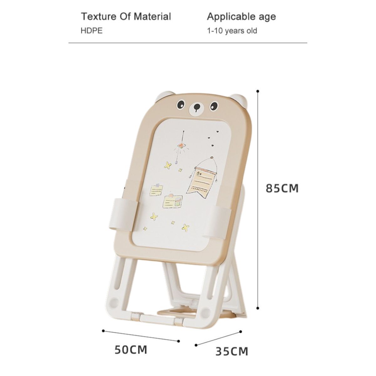 Lil' Skelms Kids Adjustable Rabbit Drawing Board & Chair Set